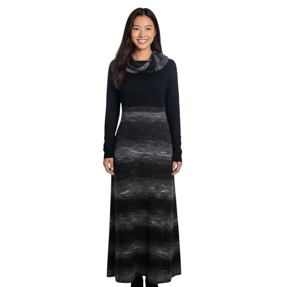 Sita Murt Esteve Mixed Media Mohair Merino Maxi Sweater Dress Unique Size 42/8
